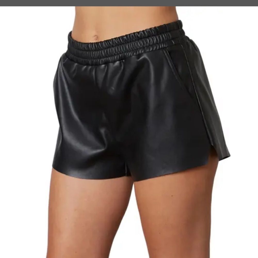 Akira Chicago Faux Leather Shorts